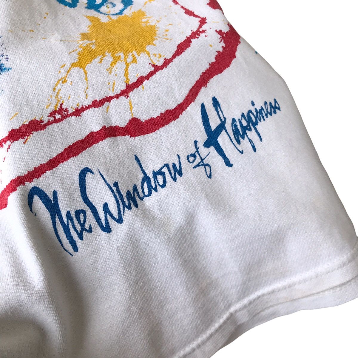 Hanes × Vintage Comtec Pito The Window Of Happiness Vintage 1990s Art Tee Size US L / EU 52-54 / 3 - 5 Thumbnail