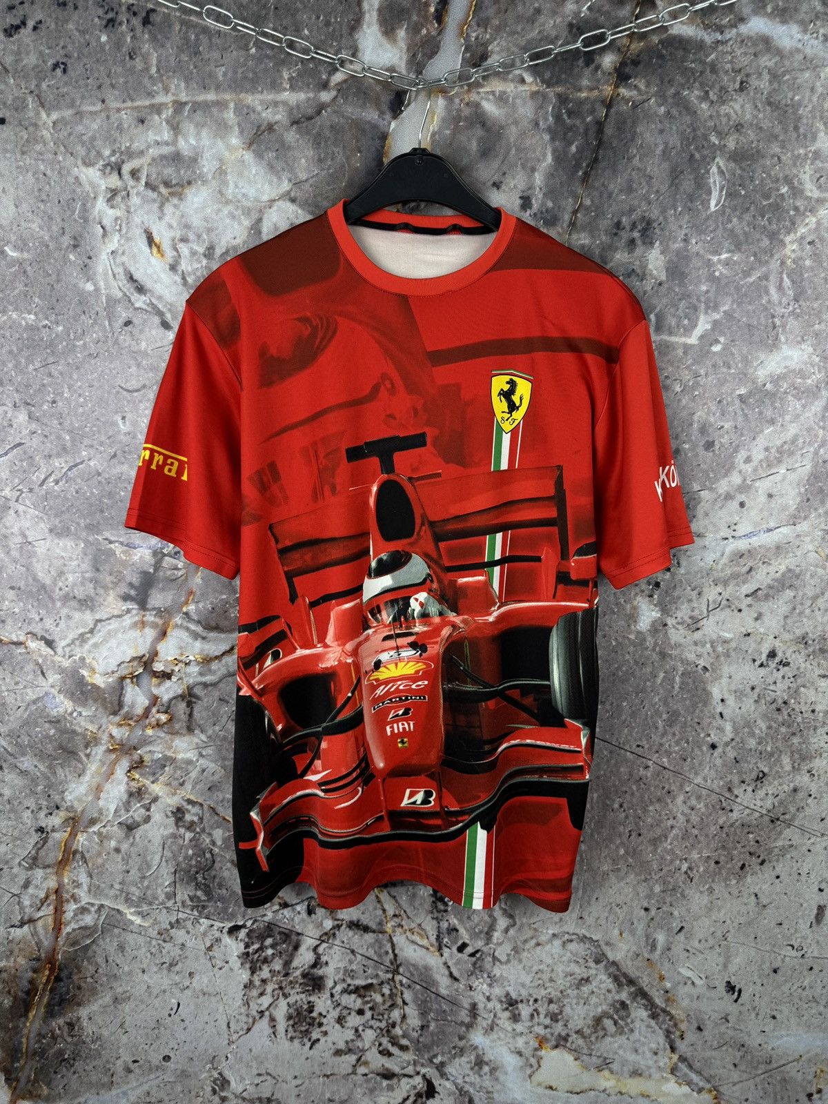 Ferrari Ferrari Kimi Räikkönen Graphic Racing T-Shirt Red Formula 1 Size US XL / EU 56 / 4 - 2 Thumbnail