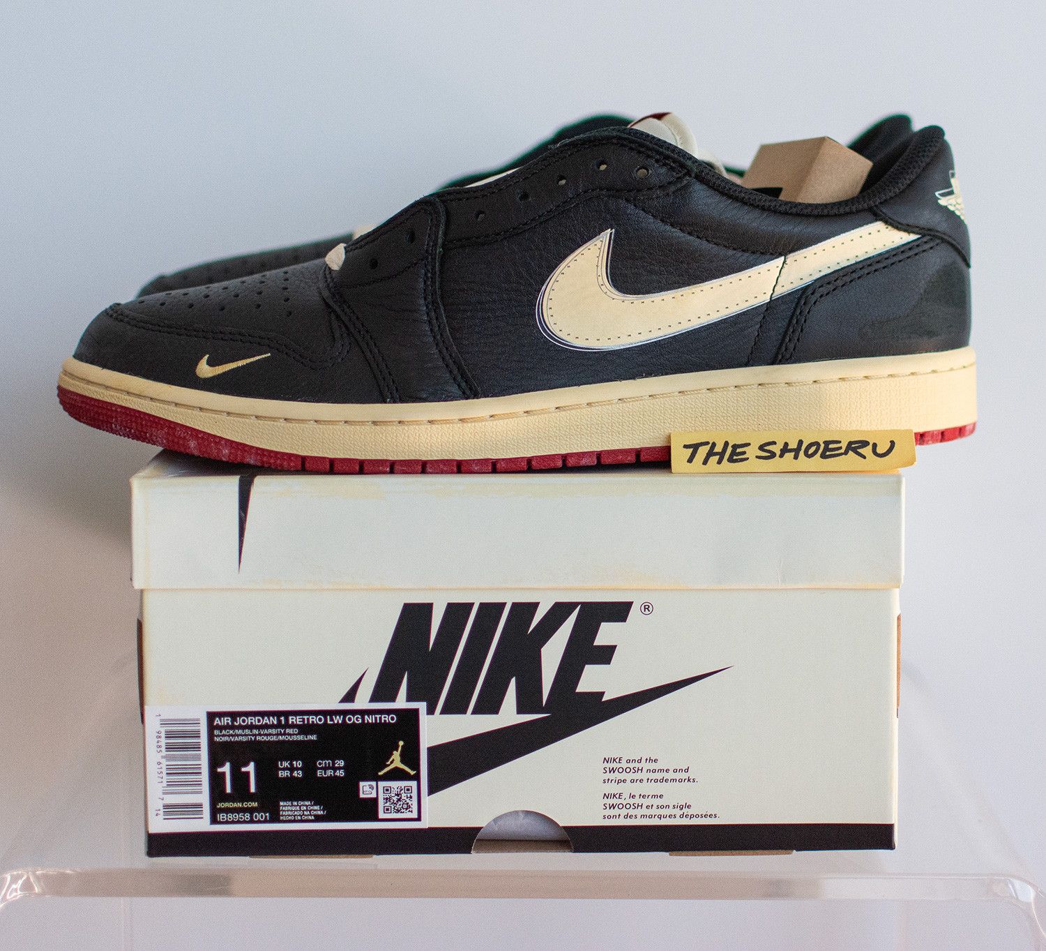 Jordan Brand Jordan 1 Retro Low OG Nitro Nigel Sylvester Better With Time Size US 11 / EU 44 - 1 Thumbnail