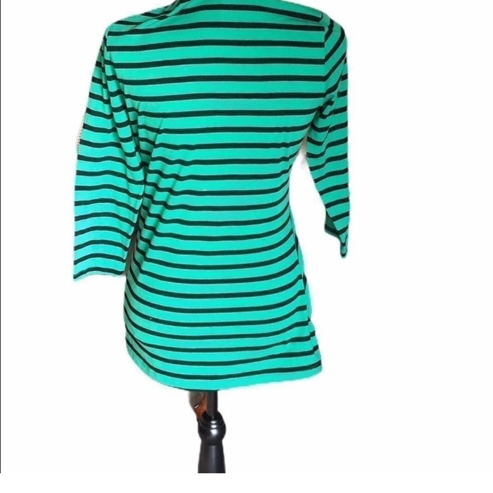 Other RXB Green and Black Striped Blouse Size M / US 6-8 / IT 42-44 - 2 Thumbnail