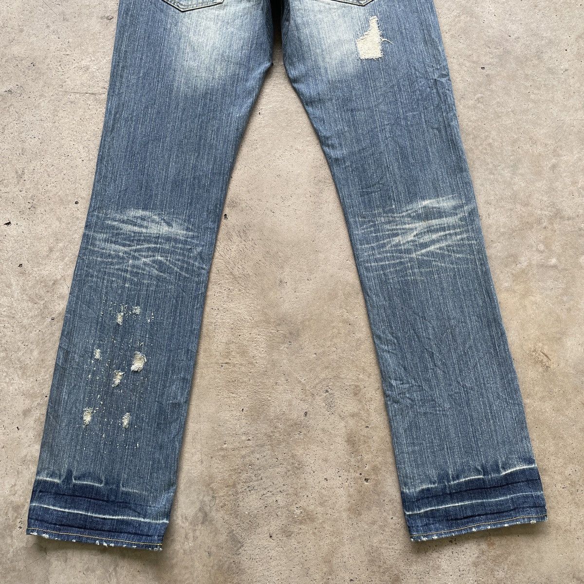 Japanese Brand × Jean Vintage Japan Armee Francaise Patch Faded Jeans Pants Denim Size US 32 / EU 48 - 9 Thumbnail