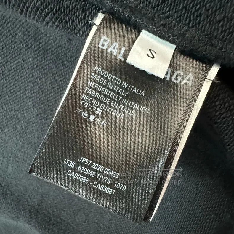 Balenciaga Balenciaga Crew Logo Zip Hoodie Black. Size US S / EU 44-46 / 1 - 8 Thumbnail