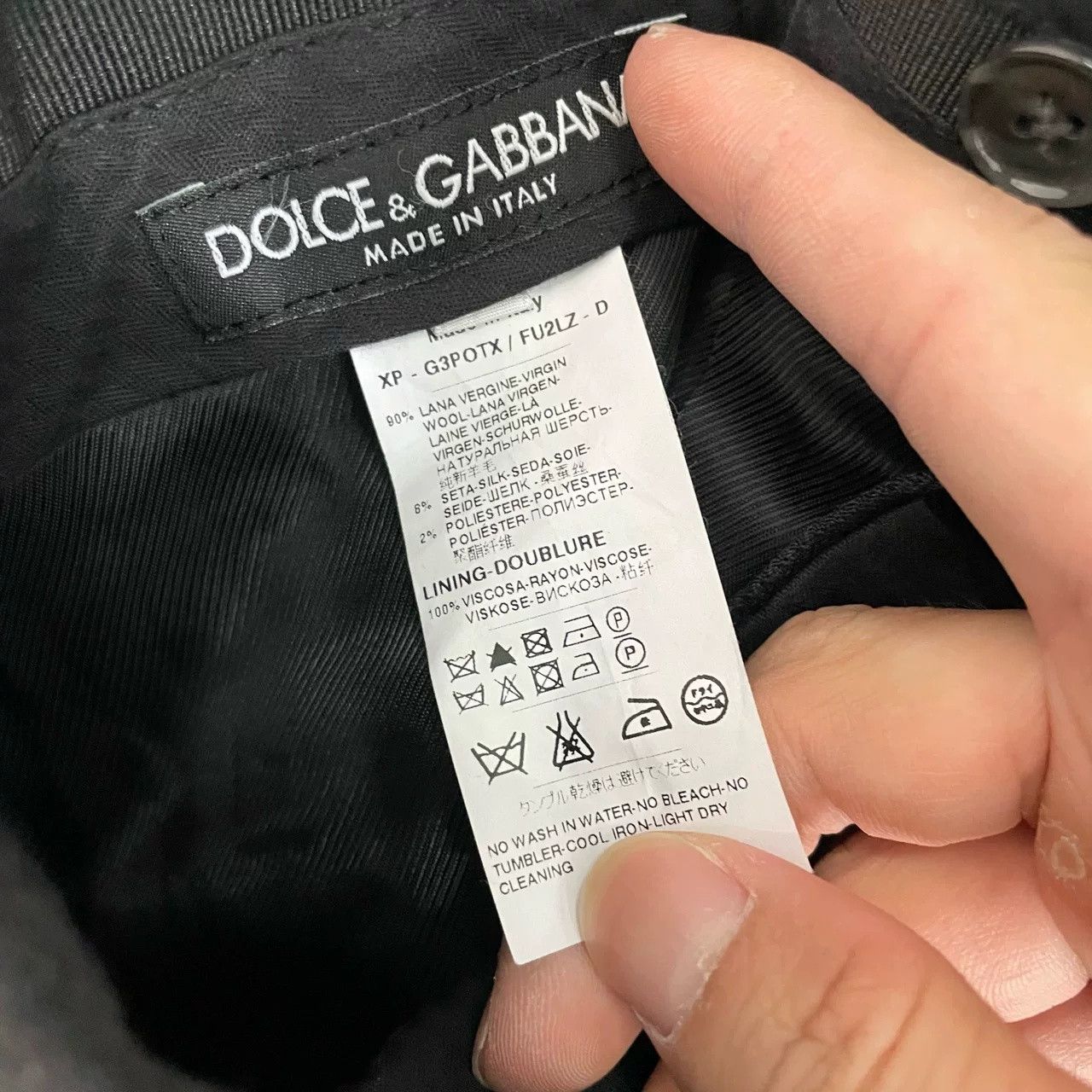 Dolce & Gabbana Dolce & Gabbana Gray Trousers Size 44 Size US 28 / EU 44 - 4 Thumbnail