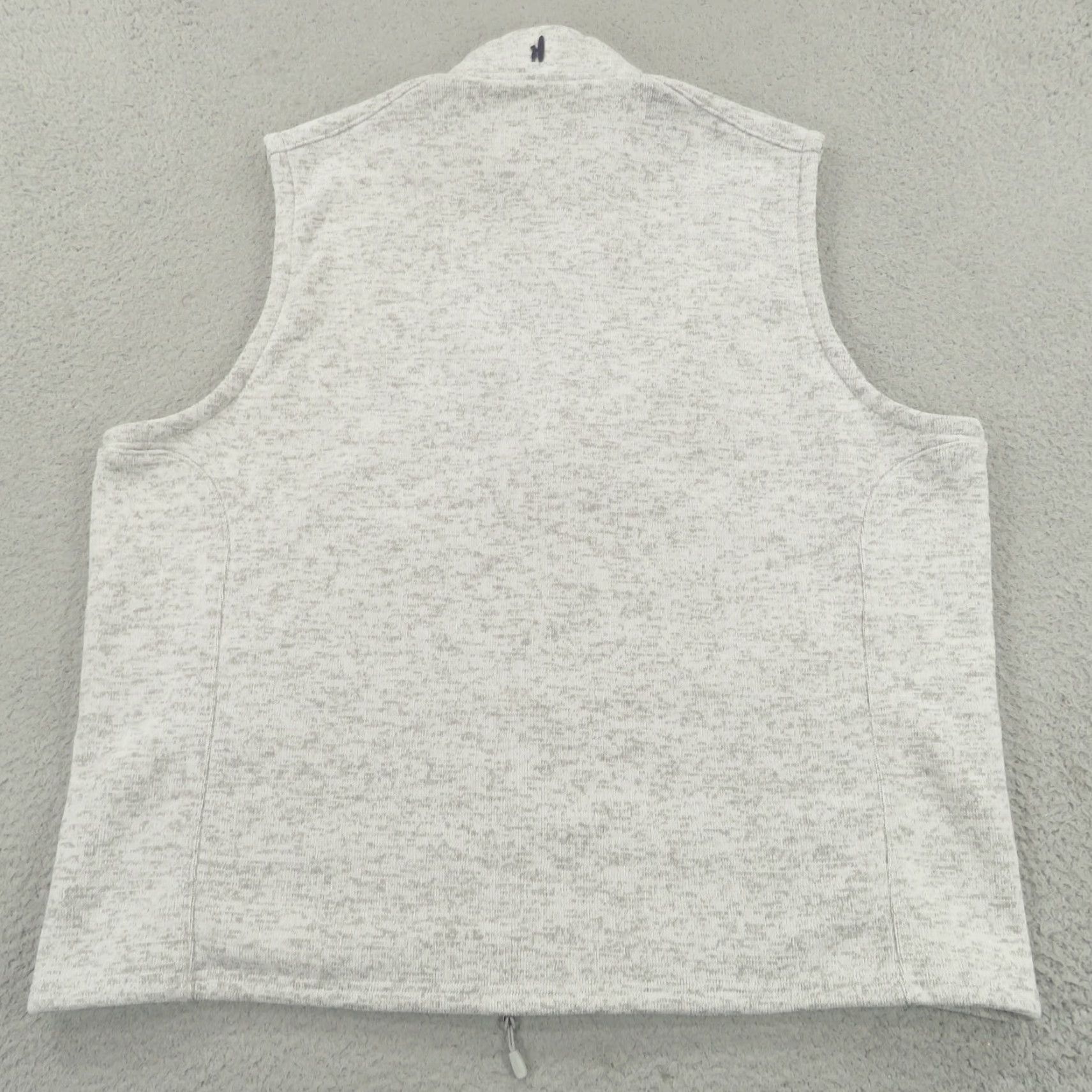 johnnie-O Johnnie-O Vest Mens 2XL Heather Grey Prep-formance 2 Way Zip Fleece Lined Knit Windbreaker Pockets Logo Embroidered Zip Front Stand-Up Collar Size US XXL / EU 58 / 5 - 7 Thumbnail