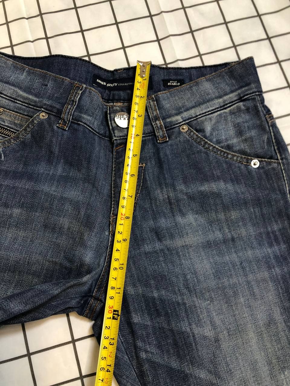 Miss Sixty Miss Sixty Distressed Denim Jeans Y2K Hype Streetwear Style Size 25" / US 0 / IT 36 - 12 Thumbnail