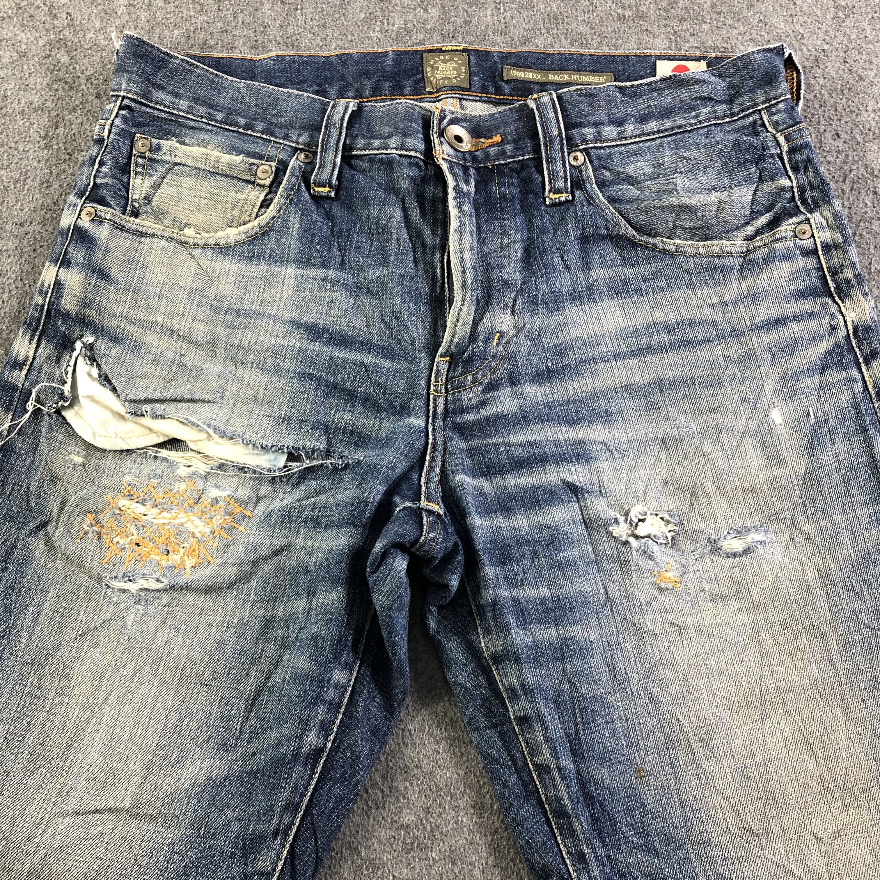 Kaihara Denim Vintage Back Number Kaihara Denim Jeans-J3741 Size US 34 / EU 50 - 3 Thumbnail