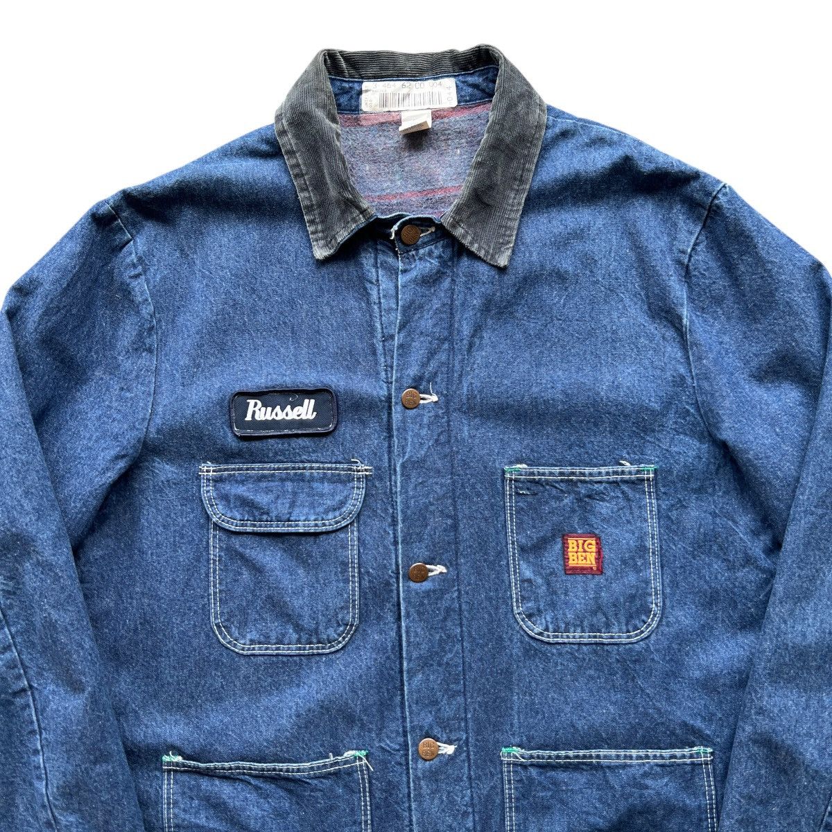 Vintage 🔥 Vintage Big Ben Blanket Denim Chore Jacket Size US L / EU 52-54 / 3 - 4 Thumbnail
