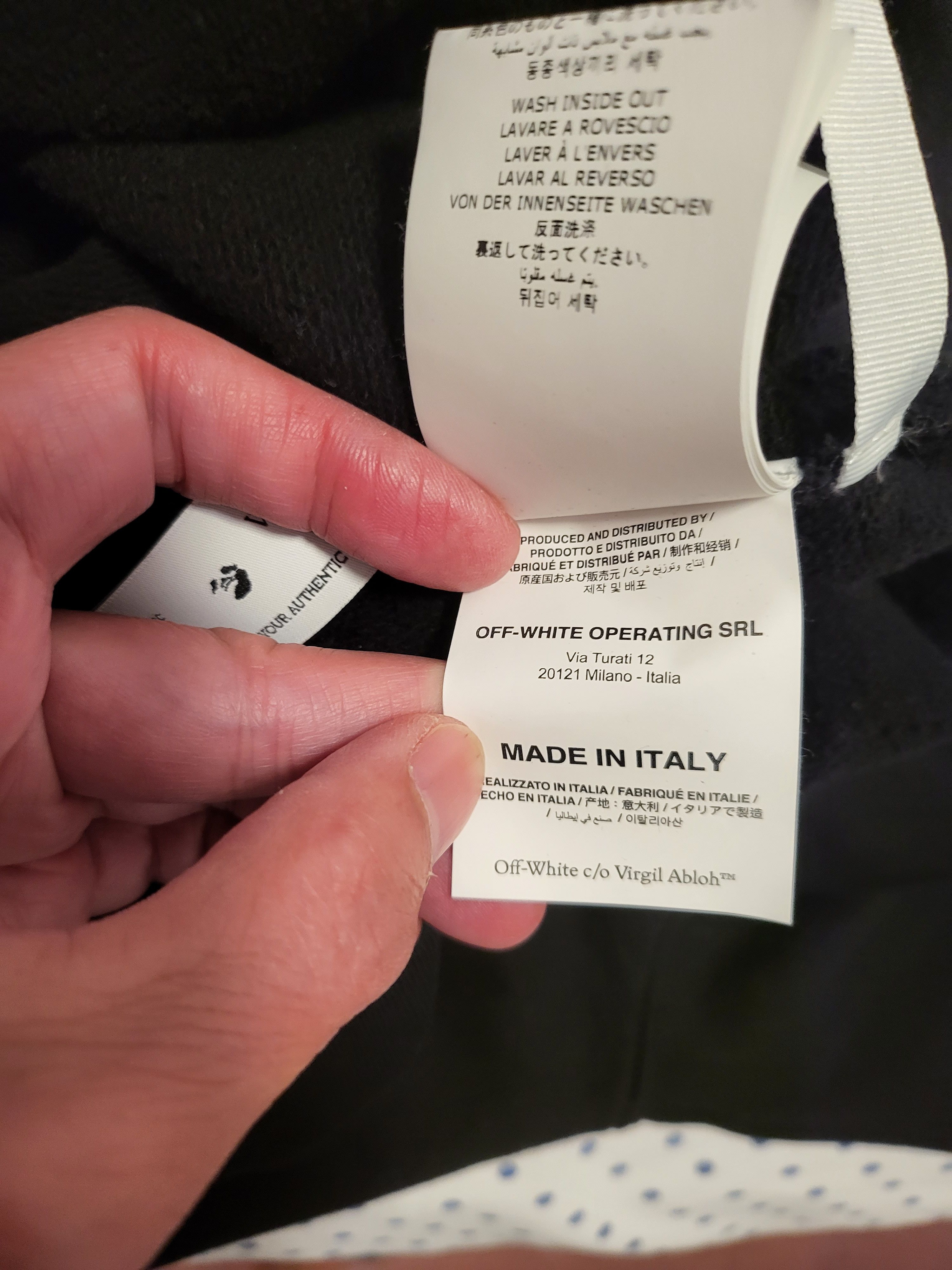 Off-White Scribble Diag Crewneck Boxy Sweatshirt Size US XL / EU 56 / 4 - 8 Thumbnail