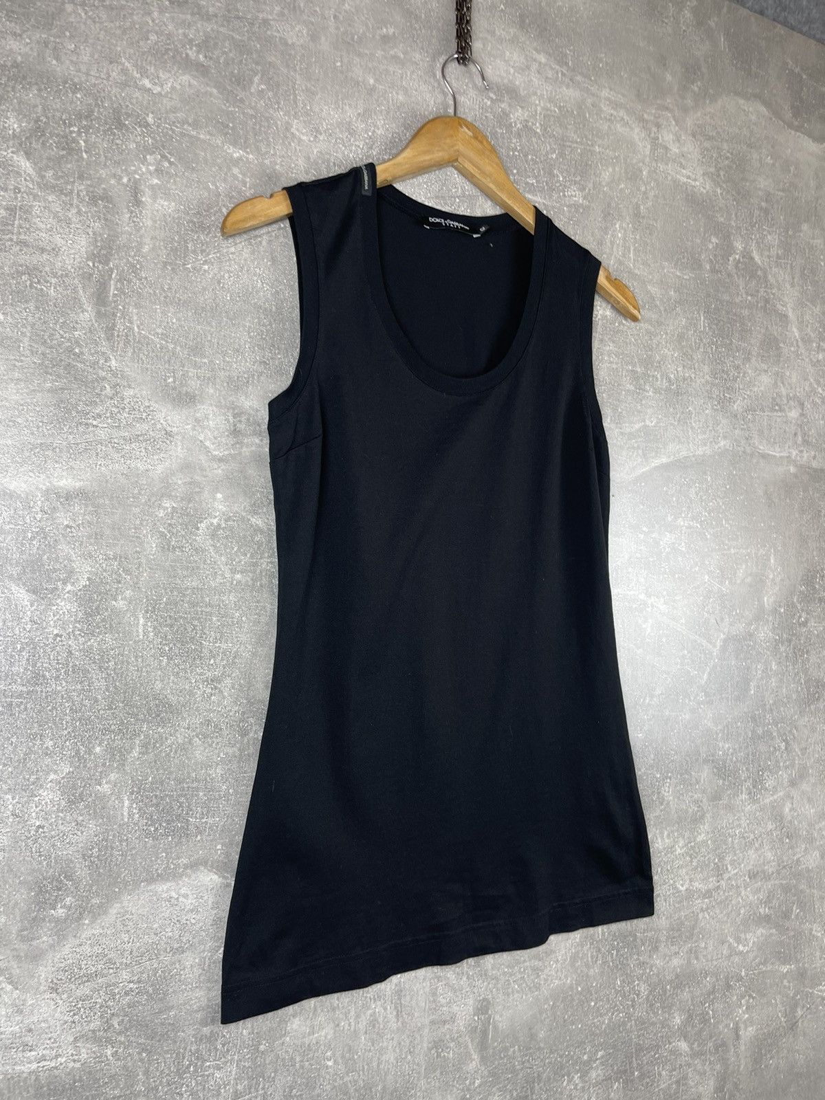 Dolce & Gabbana Dolce & Gabbana Staff Black Tank Top Cotton Sleeveless Shirt Size M / US 6-8 / IT 42-44 - 3 Thumbnail