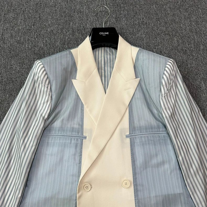 Dior Dior 19ss catwalk striped stitching blazer 2501-Nextarrow Size 52R - 2 Thumbnail