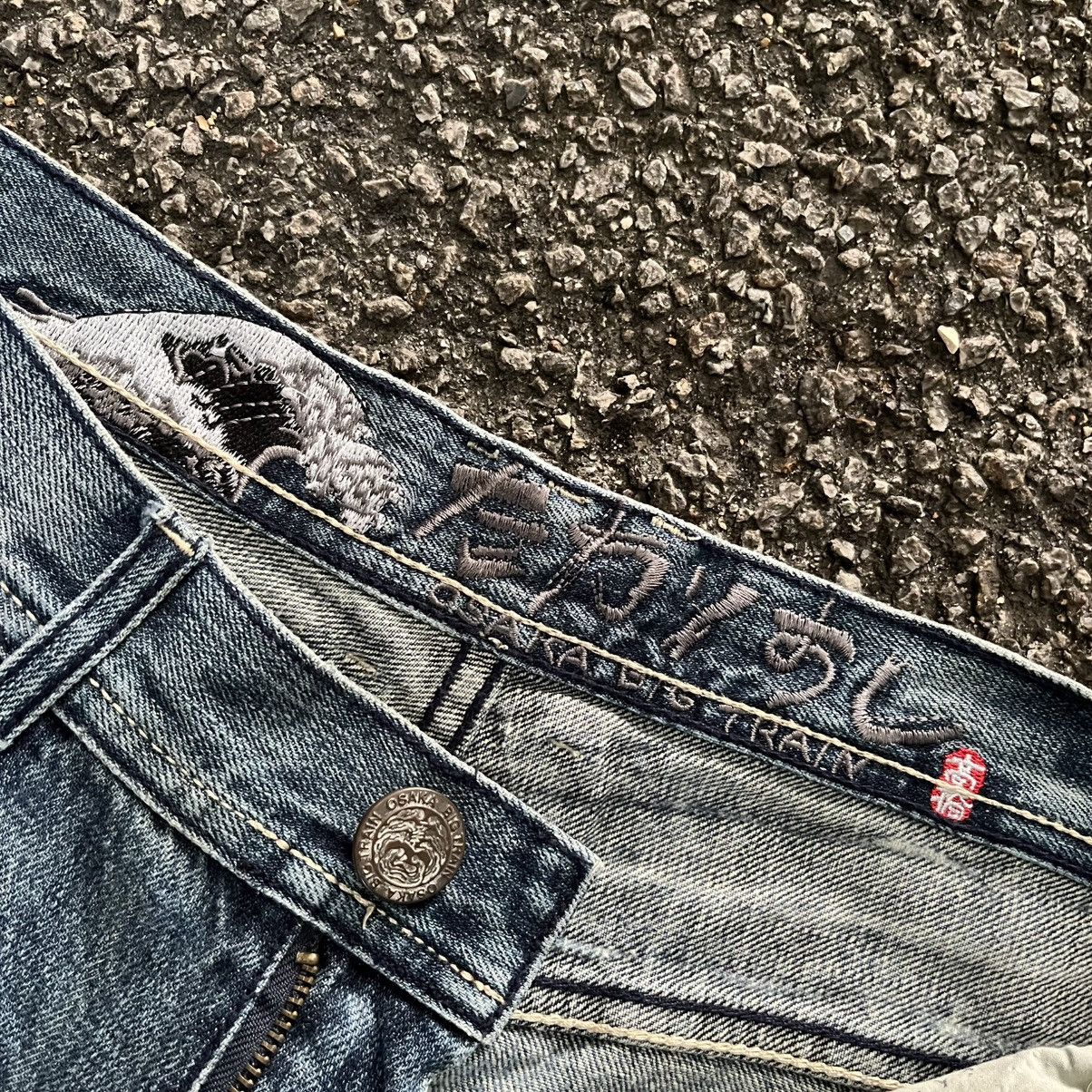 Hysteric Glamour Osaka Big Train Boro Mud Distressed Patchwork Denim Pants Size US 33 - 9 Thumbnail