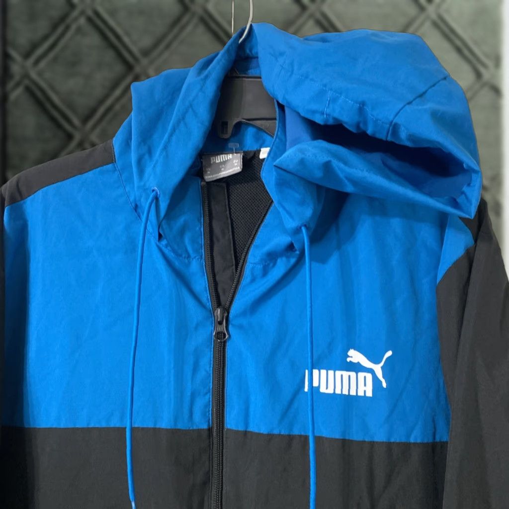 Puma Puma Wind Breaker Full Zip Jacket Mens M Light Weight Water Resist Multicolor Summer Windbreaker Size US M / EU 48-50 / 2 - 1 Thumbnail