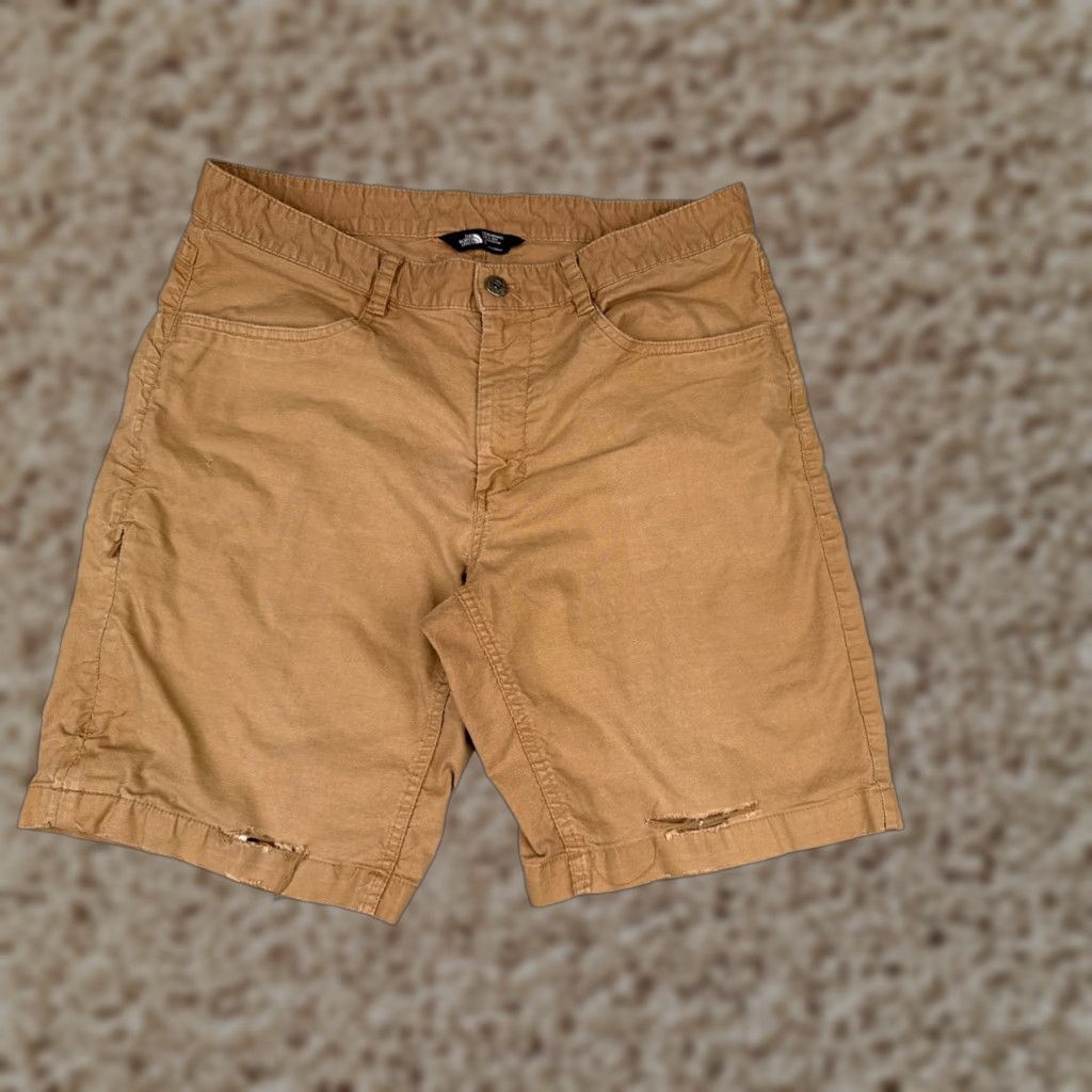 The North Face VINTAGE The North Face Shorts Men 34 Brown Chino 100% Cotton Twill Hiking Casual Outdoor 90s Mens Size US 34 / EU 50 - 1 Thumbnail