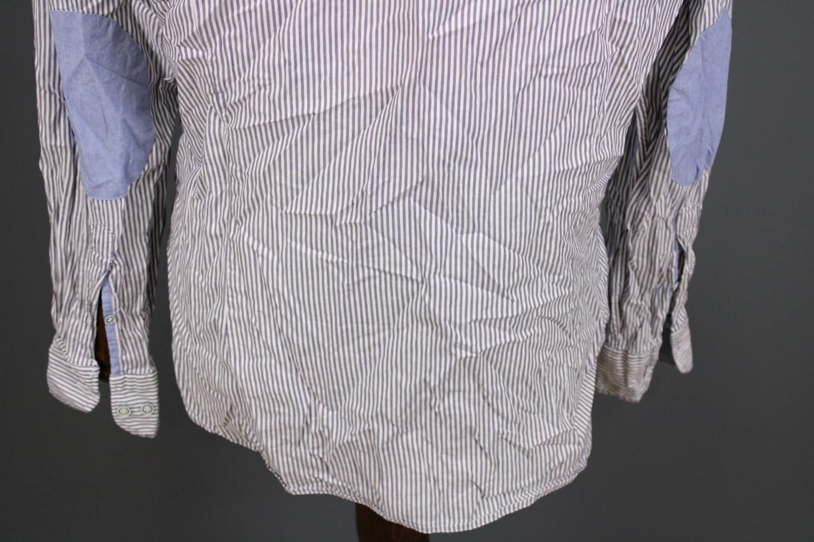 Designer Hackett London Slim Fit Blue Button Down Shirt Size L Size US L / EU 52-54 / 3 - 10 Thumbnail