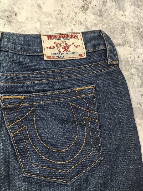 True Religion true religion audrey pencil fitted midi denim skirt y2k rare Size 29" - 4 Thumbnail