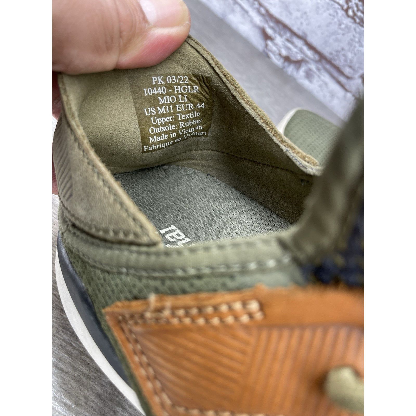 Olukai Olukai Mio Li Green Synthetic Brown Lace Up Sneaker Shoes Me Size US 11 / EU 44 - 9 Thumbnail