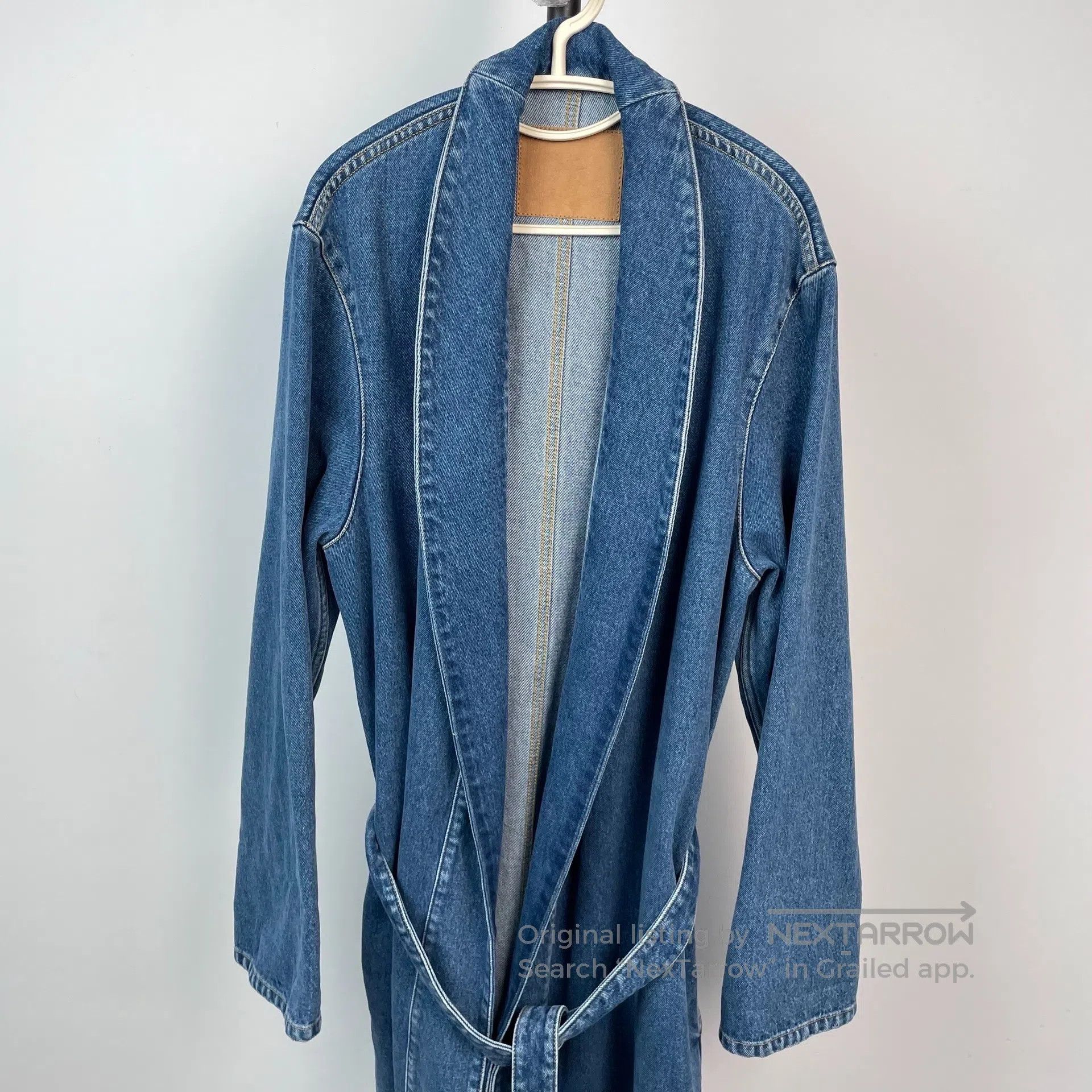 Balenciaga Balenciaga Blue Long Denim Bathrobe Coat Jacket Size 36| Size XS / US 0-2 / IT 36-38 - 3 Thumbnail