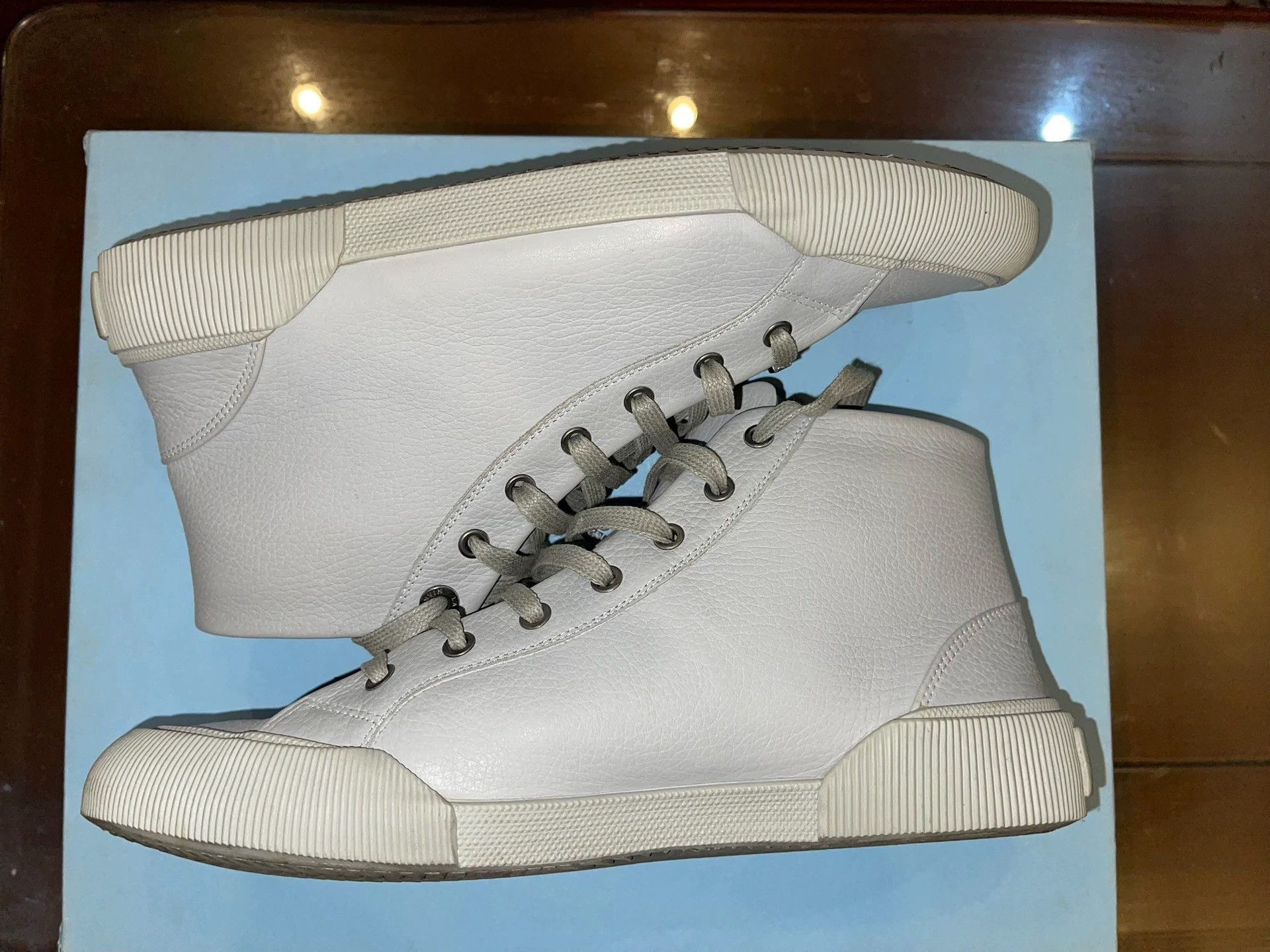 Lanvin Lanvin Mid-Top Pearl Gray Sneaker US 7 Size US 7 / EU 40 - 2 Thumbnail