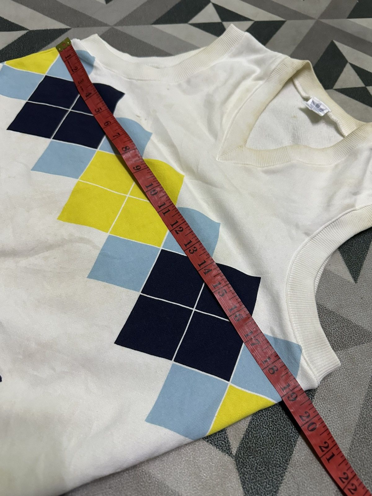 Adidas Vintage Adidas argyle sweater vest Size US M / EU 48-50 / 2 - 8 Thumbnail