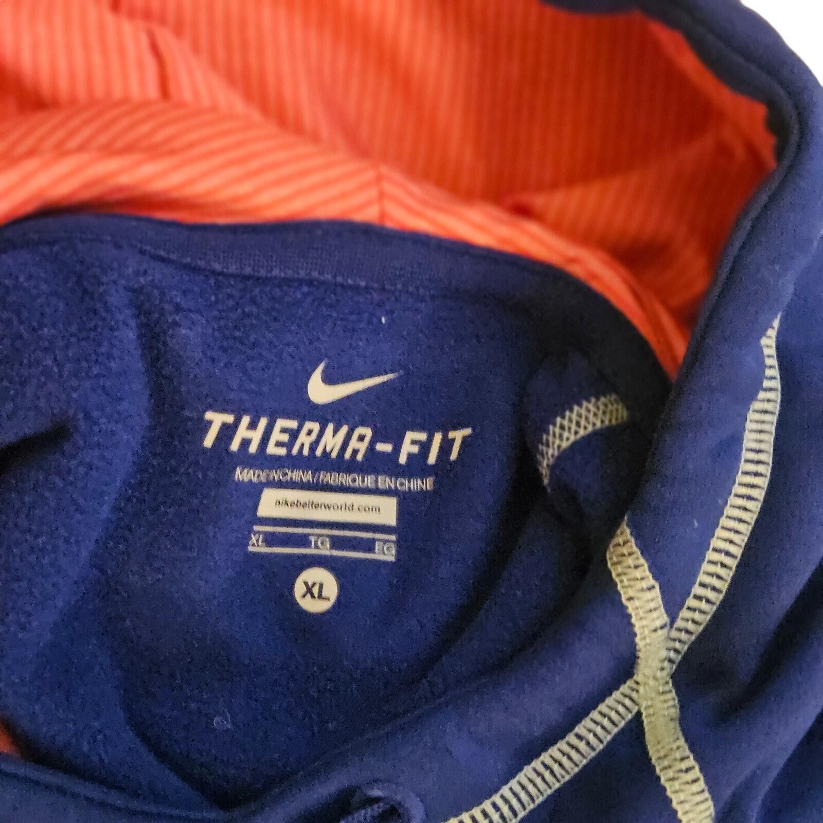 Nike Nike Vintage Therma Fit Hoodie Casual Blue Size X Large Size XL / US 12-14 / IT 48-50 - 7 Thumbnail