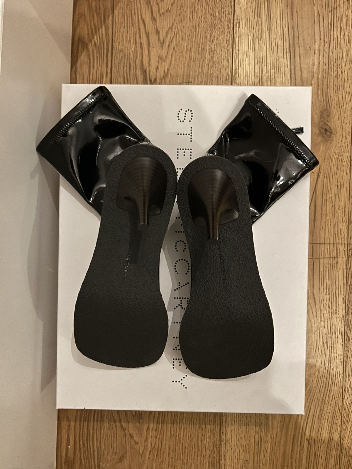 Stella McCartney Ryder Lacquered Stiletto Ankle Boots Size US 11 / IT 41 - 5 Thumbnail