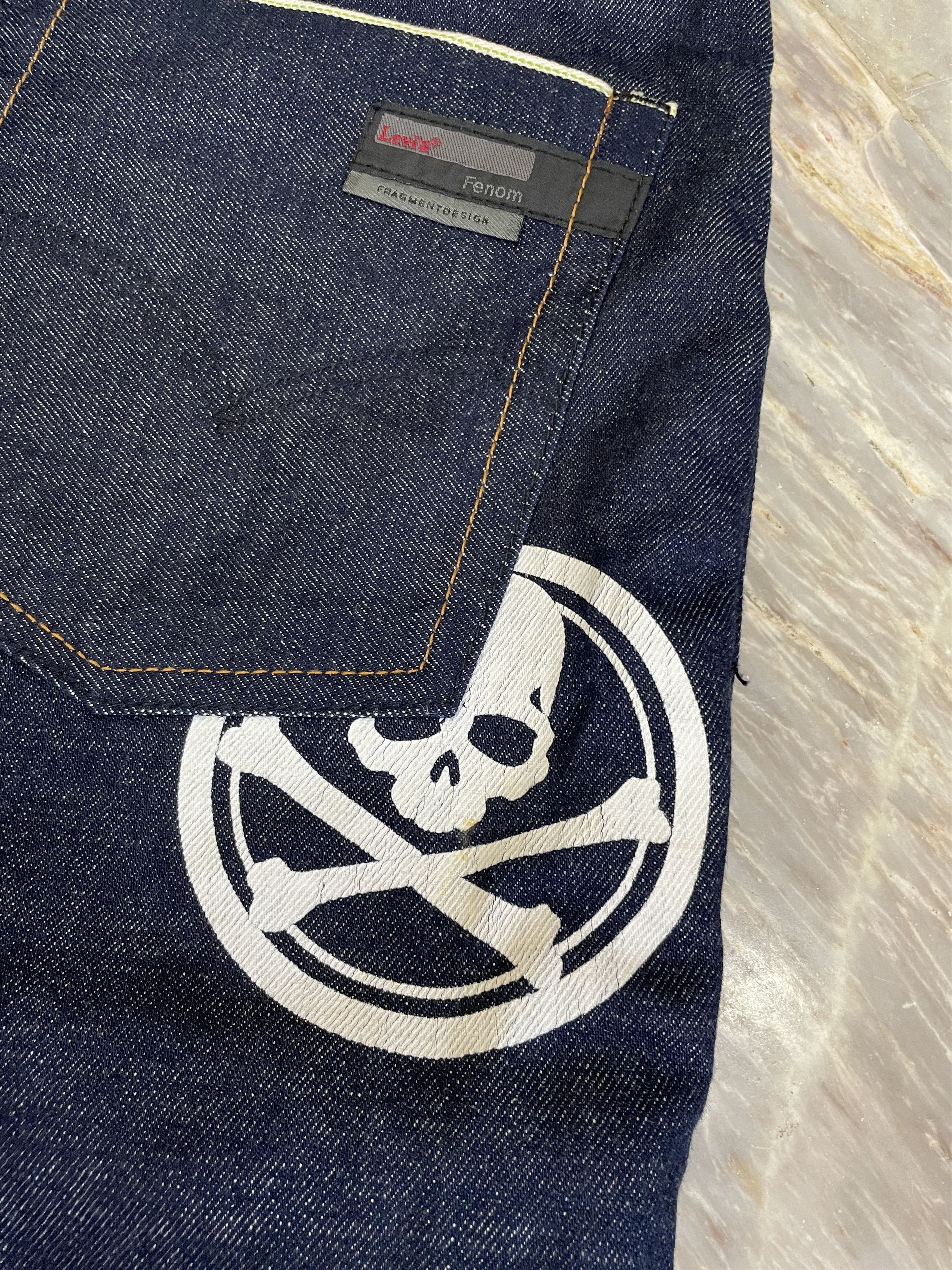 Fragment Design × Levi's Levis Fenom x Mastermind Japan - Denim Selvedge Pants Size US 30 / EU 46 - 3 Thumbnail