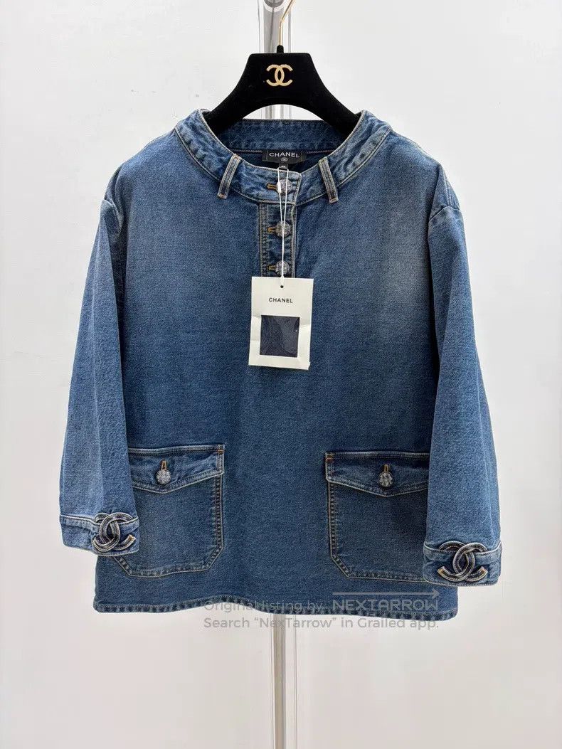 Chanel Chanel Long-sleeved denim Size S / US 4 / IT 40 - 1 Thumbnail