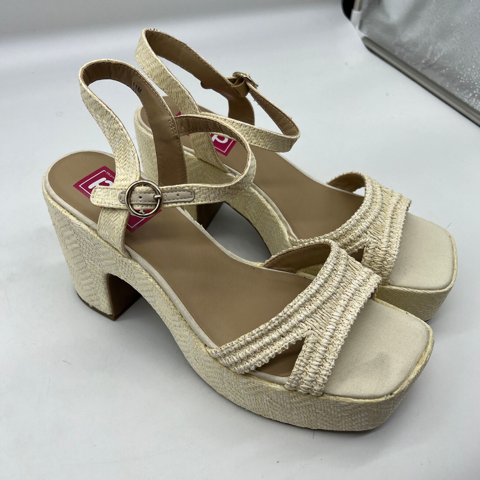 Other Women Block Shoes Platform Flat Wedge Casual Open Toe Size US 11 / IT 41 - 1 Thumbnail