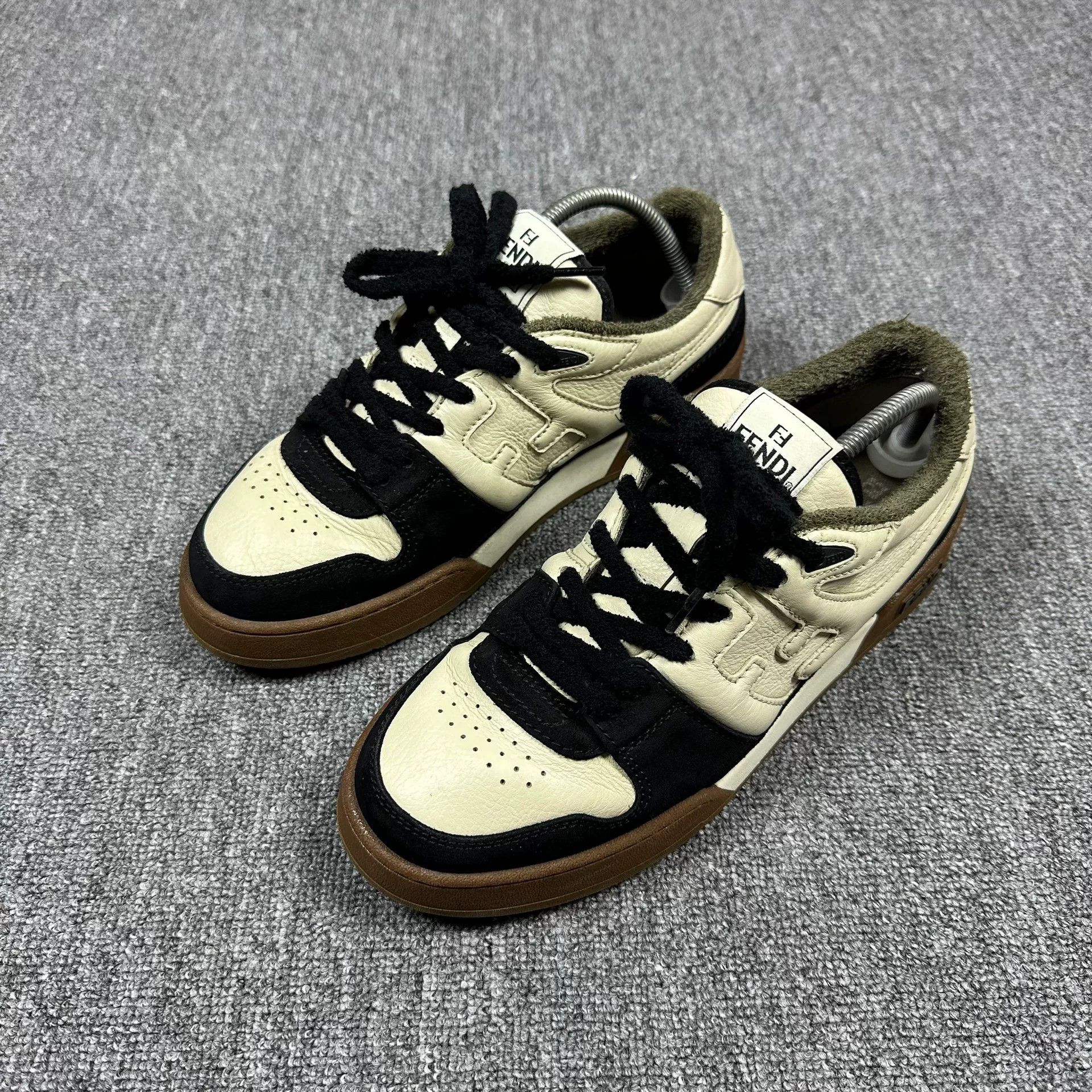 Fendi FENDI Match Leather Low-Top Sneakers Men Size US 9 / EU 42 - 1 Thumbnail