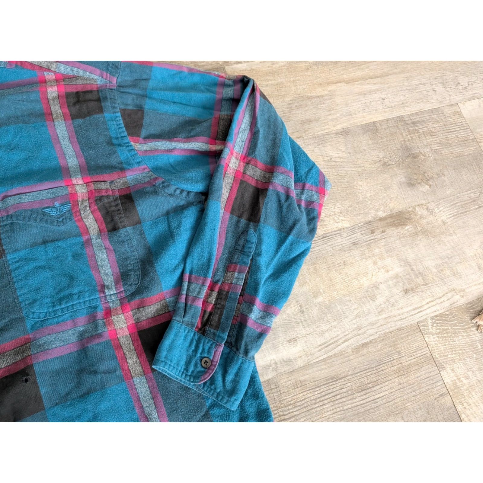 Dockers VINTAGE Dockers Shirt Mens L Blue Red Plaid Button-Down Cotton Long Sleeve 90s Casual Size US L / EU 52-54 / 3 - 4 Thumbnail