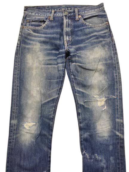 Japanese Brand JAPANESE BRAND DISTRESSED JEANS FADED BLUE Size US 31 - 2 Thumbnail