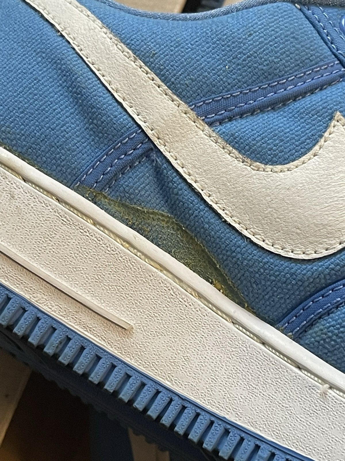 Nike Nike Air Force 1 Blue Canvas 2001 Size 11 Size US 11 / EU 44 - 9 Thumbnail