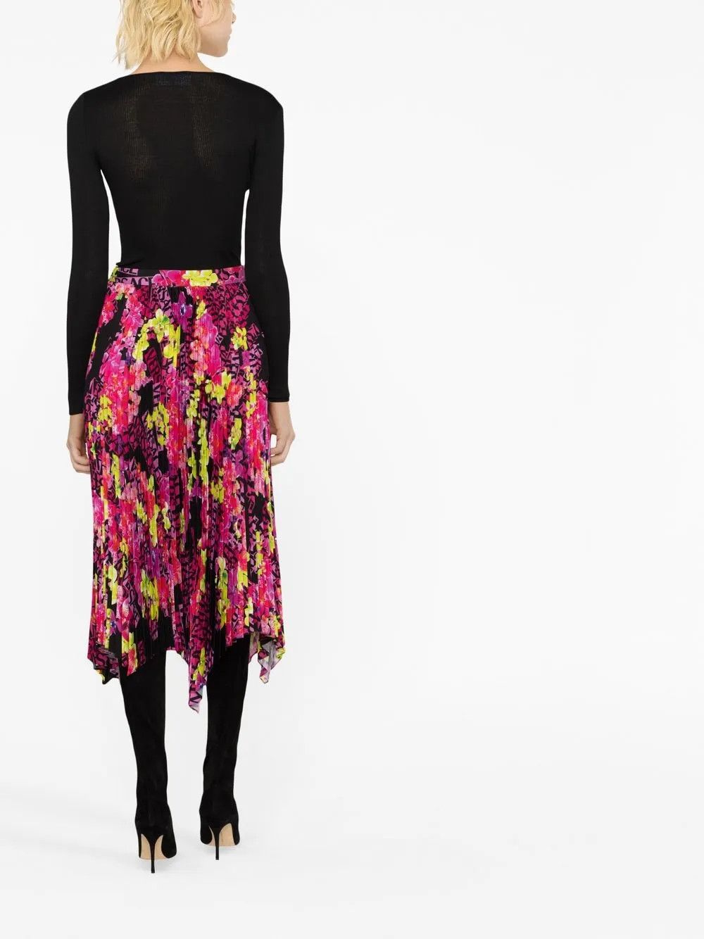 Versace o1y0226 Midi Skirt in Multicolor Size 28" / US 6 / IT 42 - 4 Thumbnail