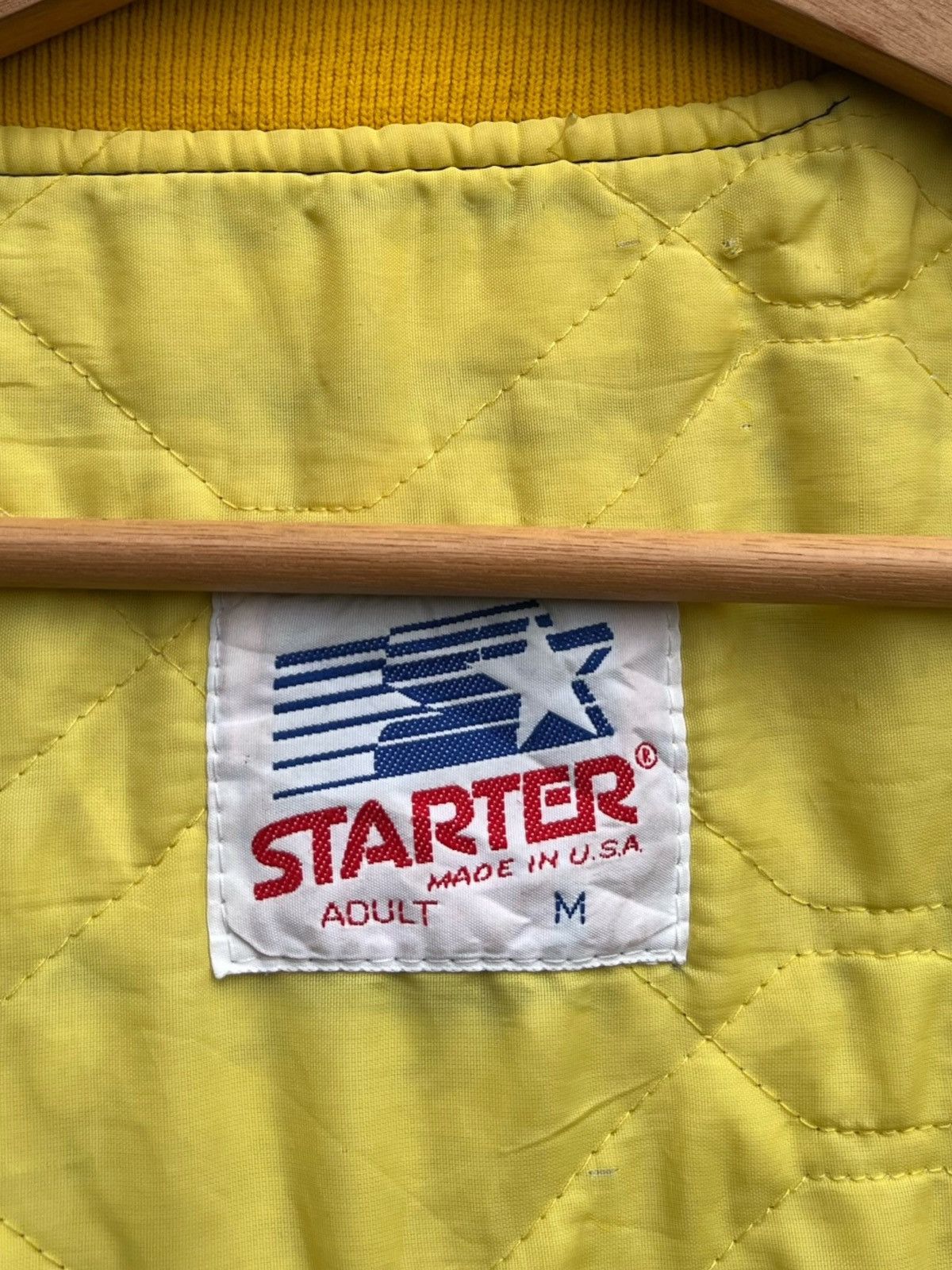 Starter Vintage Starter Michigan Wolverines Satin Varsity Jacket Size US M / EU 48-50 / 2 - 15 Thumbnail
