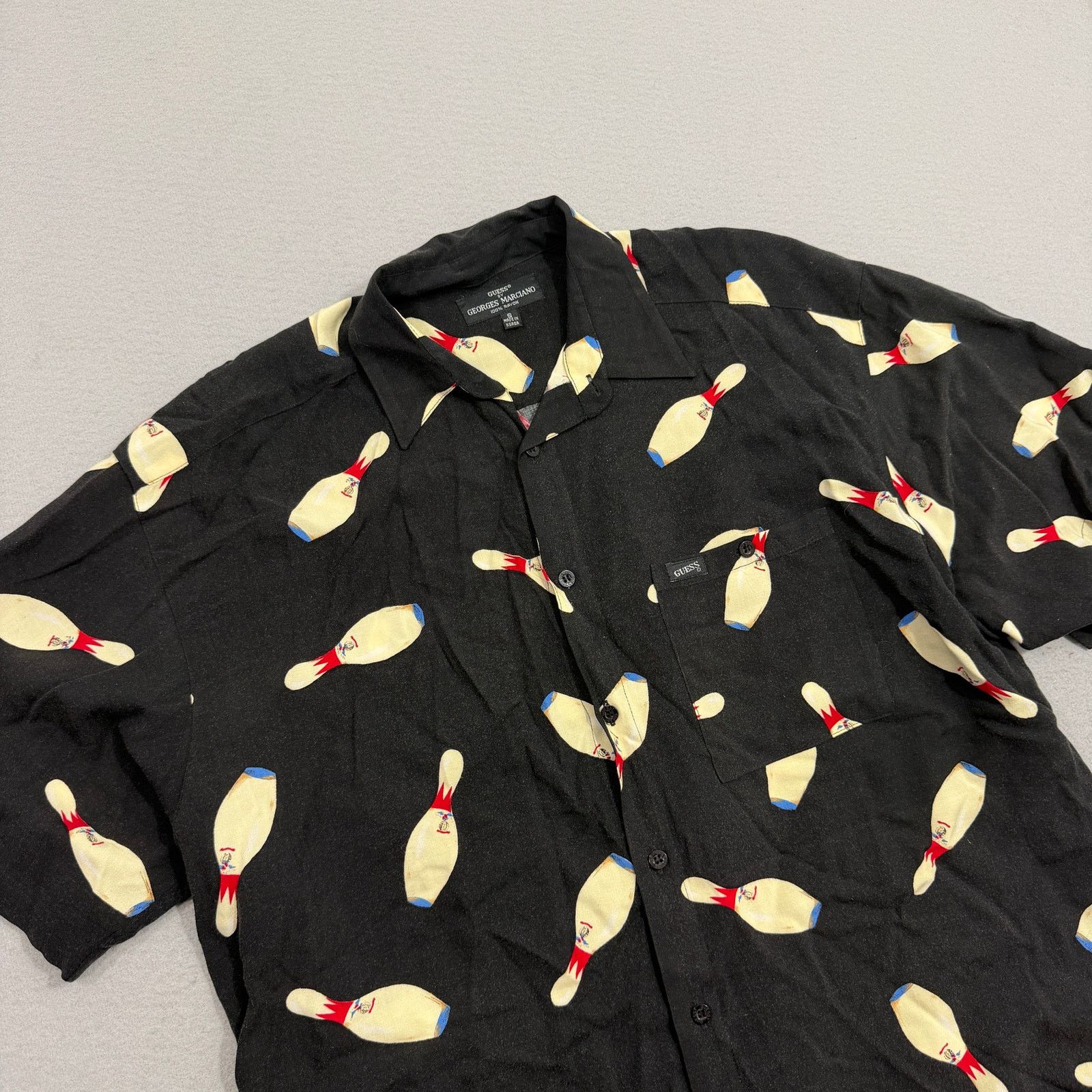 Guess Vintage 90s Guess by Georges Marciano Bowling Button Shirt Size US S / EU 44-46 / 1 - 6 Thumbnail