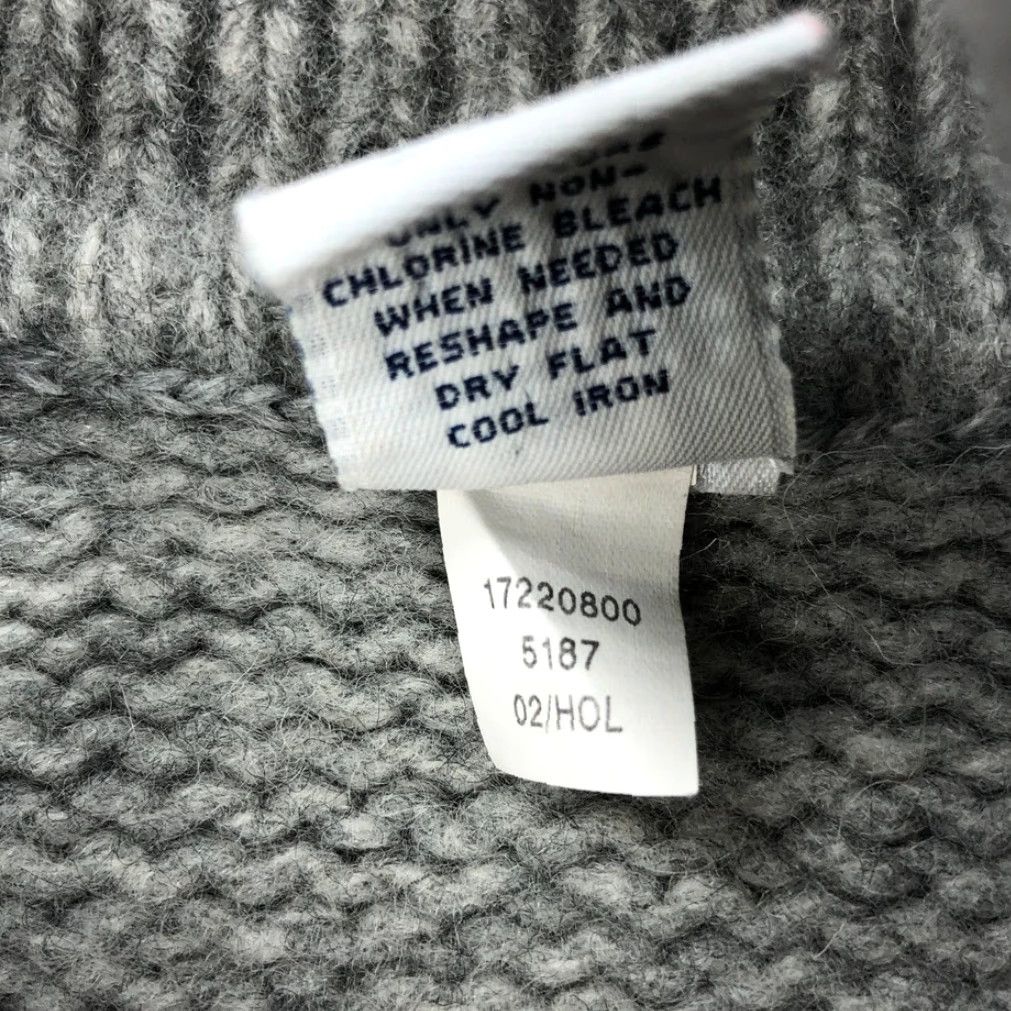 Gap GAP Men’s L Lambswool Shawl Collar Sweater Gray Red Black Stripe Knit Pullover Wool Casual Size US L / EU 52-54 / 3 - 3 Thumbnail