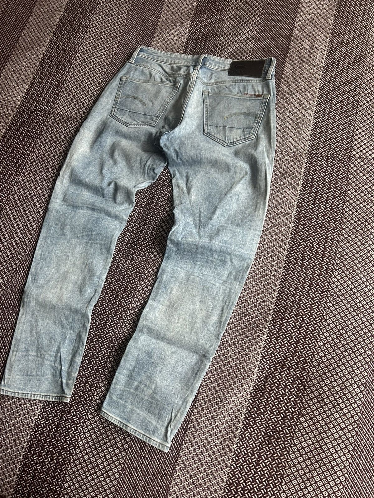 G-Star G-star Raw 3301 Slim Denim Mens Jeans Faded Washed Size W31 Size US 31 - 2 Thumbnail