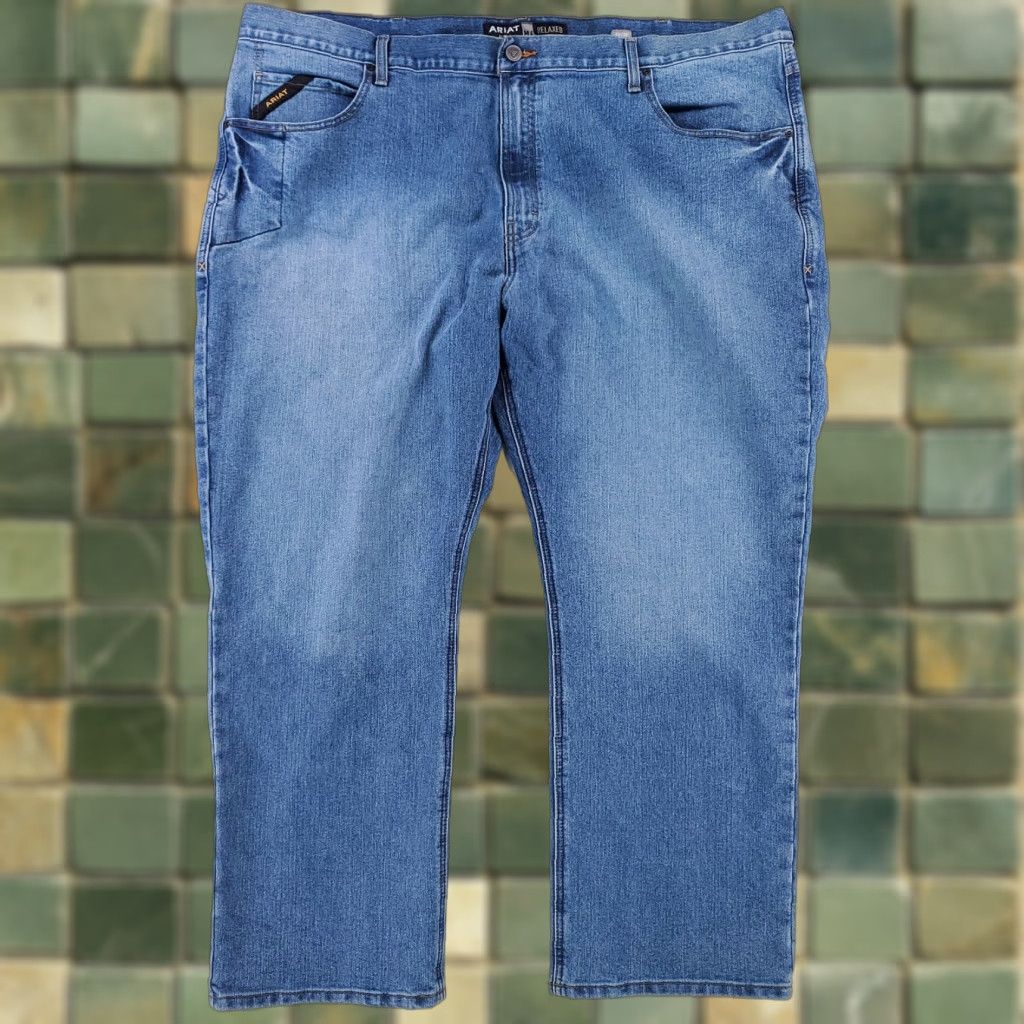 Ariat Ariat M4 Relaxed Boot Blue Jeans Mens 50 x 30 Actual Blue Bootcut Mens Jeans Size US 34 / EU 50 - 1 Thumbnail