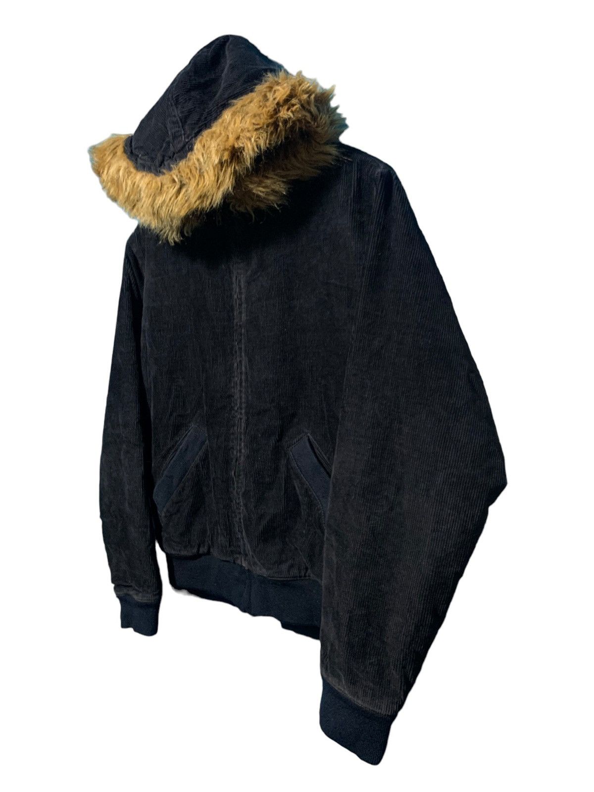 If Six Was Nine × Japanese Brand × Le Grande Bleu (L.G.B.) 2000s BlueMoonBlue - Gothic fur corduroy zip hoodie Size US M / EU 48-50 / 2 - 3 Thumbnail