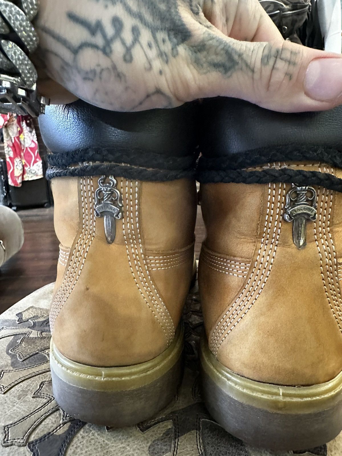 Chrome Hearts × Timberland CHROME HEARTS TIMBERLAND TIMBS BOOTS 11 11.5 Size US 11 / EU 44 - 9 Thumbnail