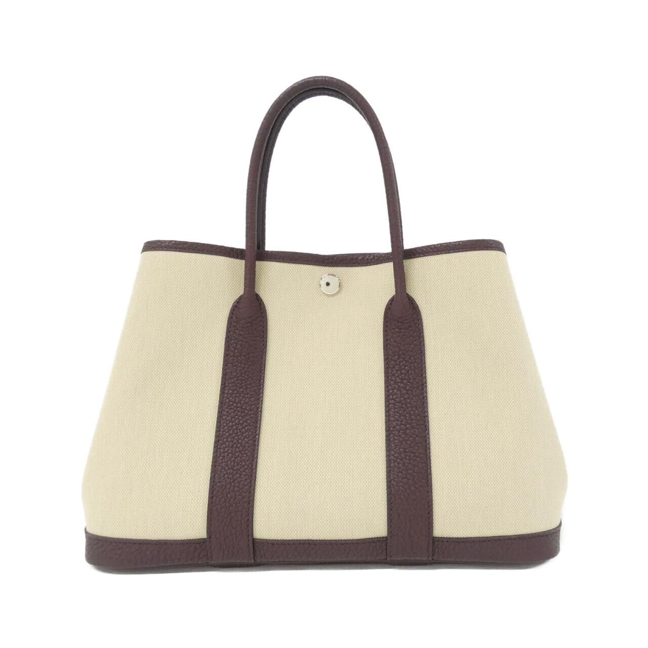 Hermes Hermes Hermes Garden Party Toile Militaire/Negonda Bag Leather Tote Bag Stamp Z Size ONE SIZE - 1 Thumbnail