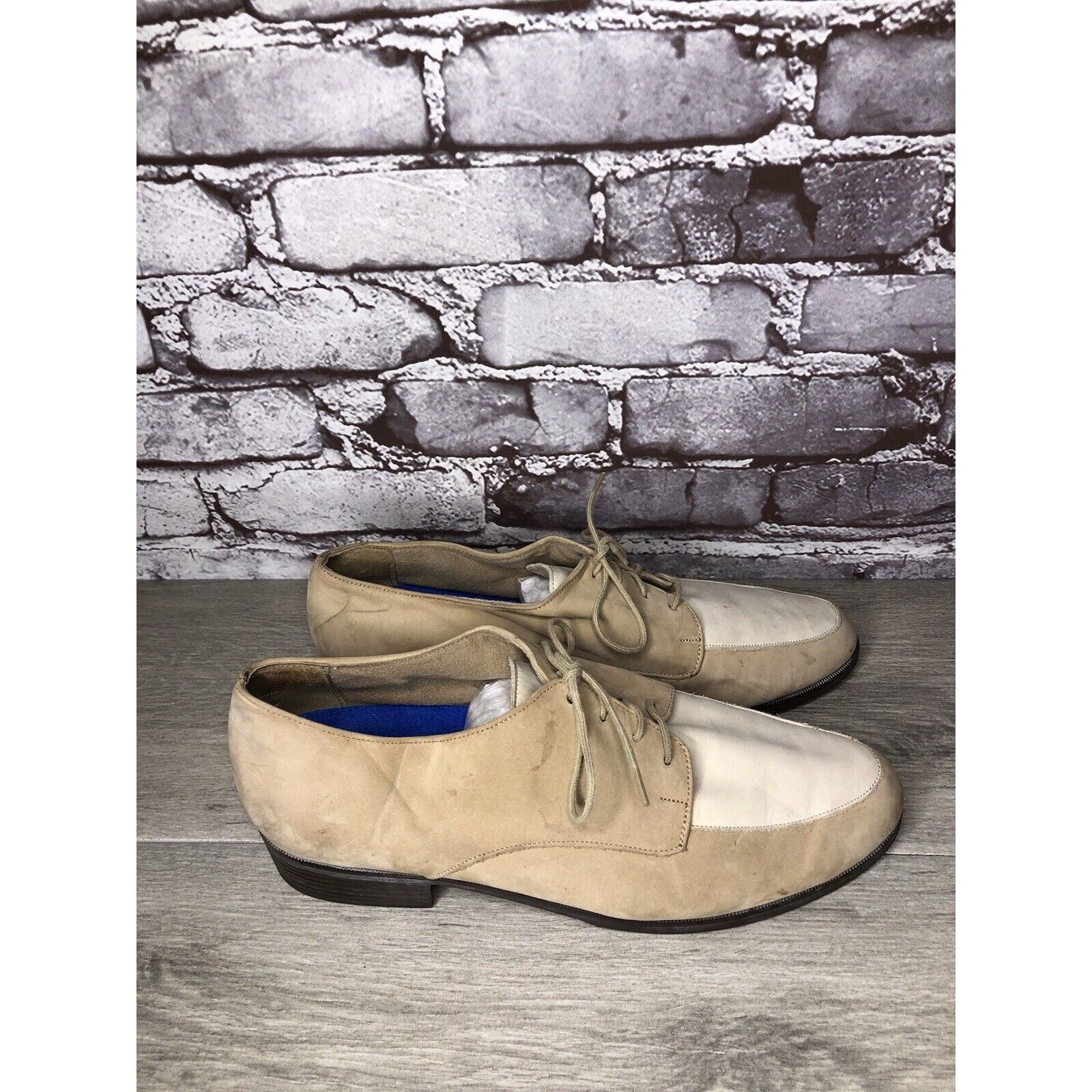 Other MUNRO AMERICAN Beige Nubuck Ivory Suede Oxfords Lace Shoes W Size US 10 / IT 40 - 16 Thumbnail