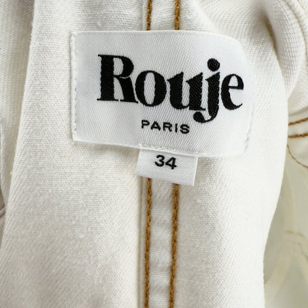Rouje ROUJE Claude Safari Jacket White Belt Western French sz 34 Size XXS / US 00 / IT 34 - 3 Thumbnail