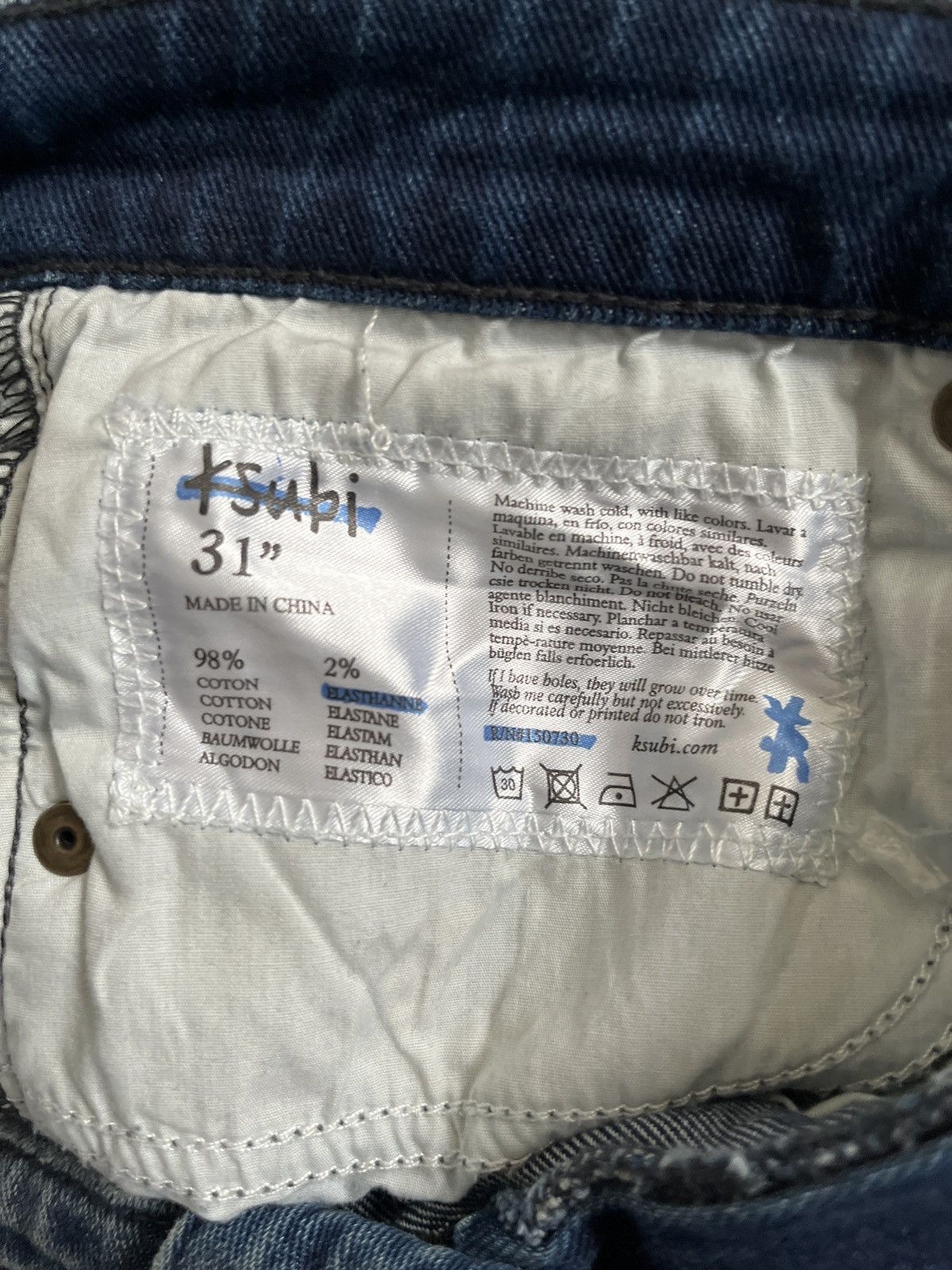Ksubi Blue kusbi jeans Size US 31 - 3 Thumbnail