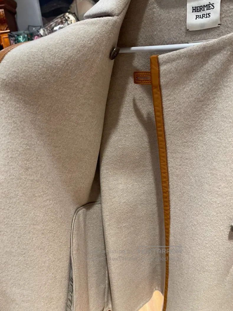 Hermes Hermes Short Women's Cashmere Coat Size XS / US 0-2 / IT 36-38 - 3 Thumbnail