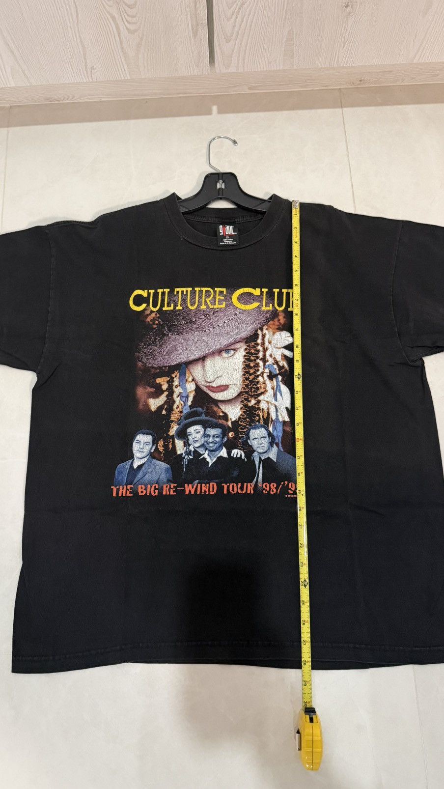 Band Tees 1998 Culture Club “The Big Re-Wind Tour ‘98/‘99 Tee size XL Size US XL / EU 56 / 4 - 6 Thumbnail