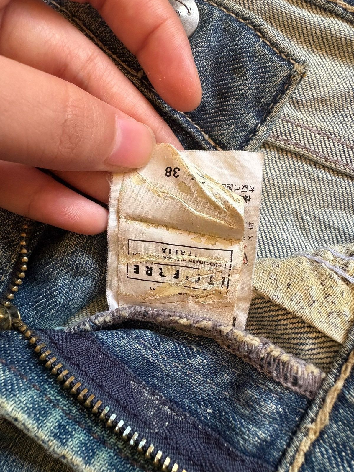 Just Cavalli Vintage Just Cavalli Mud Wash Embellished Distressed Jeans Size 30" / US 8 / IT 44 - 10 Thumbnail