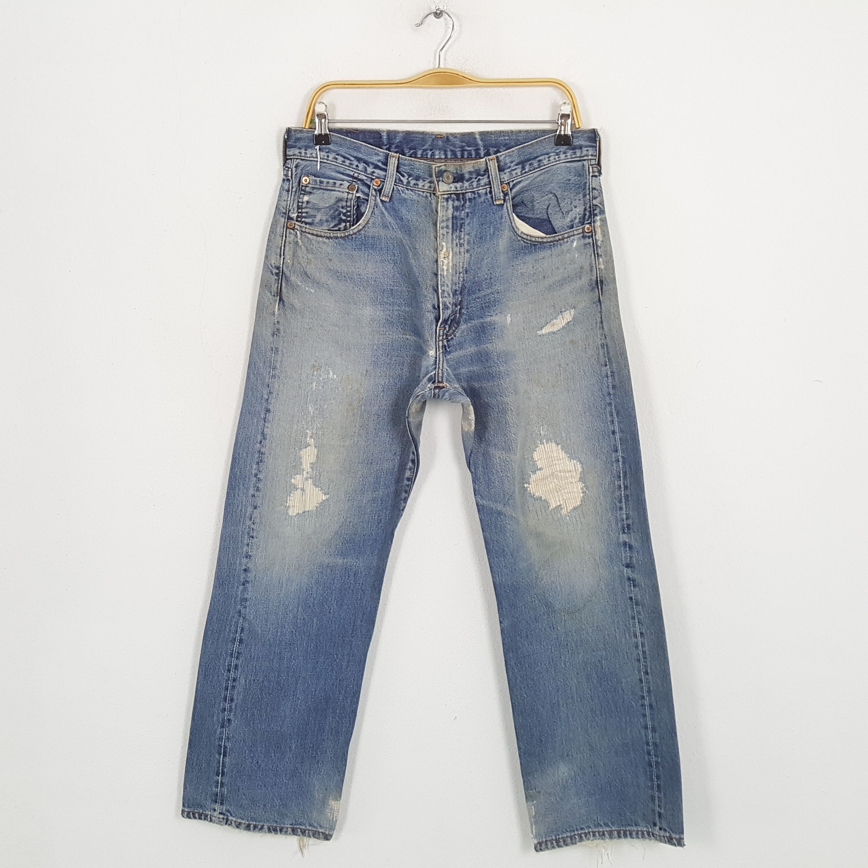 Levi's × Vintage Vintage LEVI'S Distressed Kurt Cobain Style Denim Jean Size US 31 - 1 Thumbnail