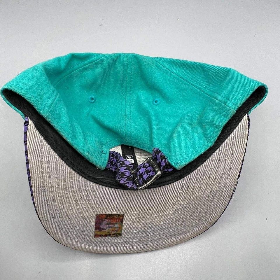 New Era Charlotte Hornets Hat Men 9Fifty New Era Strap Back Cap Size ONE SIZE - 7 Thumbnail