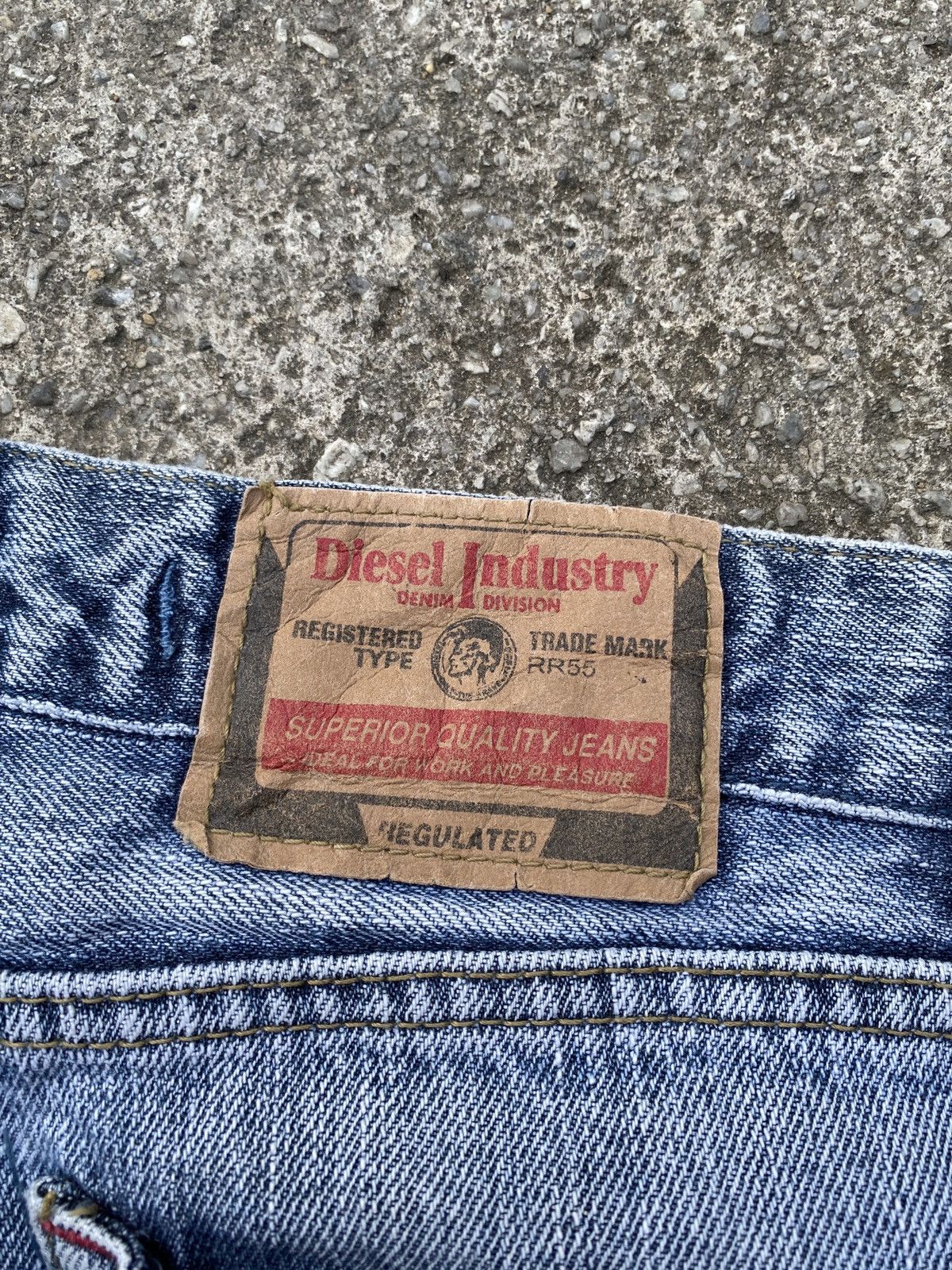 Diesel Vintage 90’s Diesel Industry Open Logo Back Pocket Jeans Size US 30 / EU 46 - 16 Thumbnail